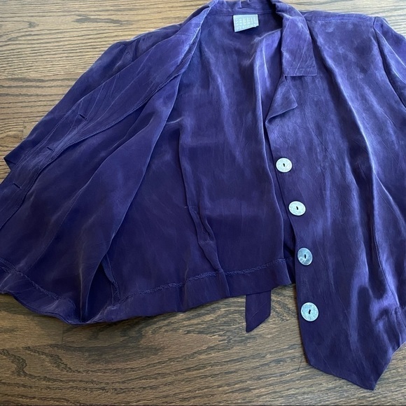 Vintage rabbit rabbit rabbit purple 2 piece long dress and jacket size 14 - Picture 10 of 16